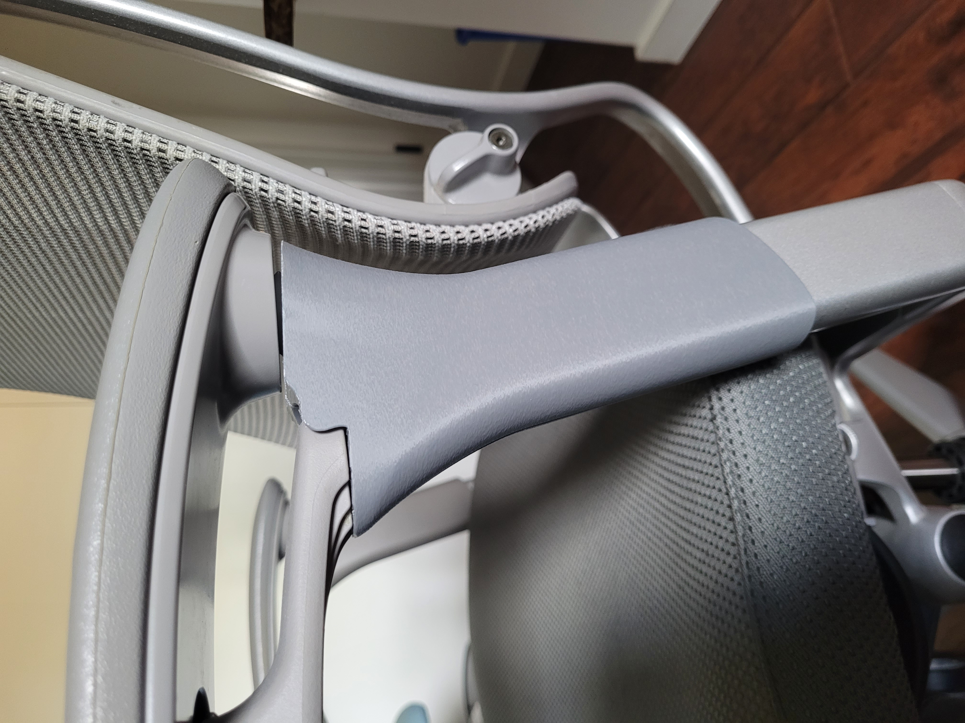 Office chair armrest sleeve reference image